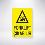 Forklift Çıkabilir Sticker 20X28 Cm