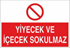 Yiyecek Ve İçecek Sokulmaz Sticker 20X28 Cm