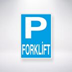 P Forklift 21x35 Arkası Yapışkanlı Levha