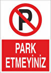 Park Etmeyiniz Sticker 20X28 Cm