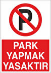 Park Yapmak Yasaktır Sticker 20X28 Cm