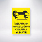 Taşlamanın Korkuluğunu Çıkartmak Yasaktır Sticker 20X28 Cm