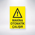 Makine Otomatik Çalışır Sticker 20X28 Cm
