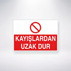 Kayışlardan Uzak Dur Sticker 20X28 Cm