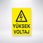 Yüksek Voltaj Sticker 20X28 Cm
