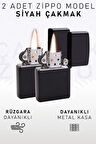 2 Adet Model Siyah Çakmak