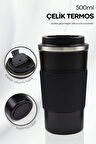500 Ml Silikon Halkalı Çelik Termos