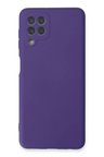Newface Samsung Galaxy A22 Kılıf Nano içi Kadife Silikon - Mor