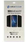 Newface Samsung Galaxy M52 5G 5D Hayalet Cam Ekran Koruyucu