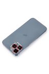 Newface Apple iPhone 12 Pro Max Metal Kamera Lens Koruma Cam - Kırmızı