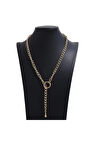 Gold Metal Uzun Zincir Kolye