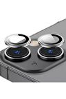iPhone 14 Plus Hd Lens Koruyucu Siyah Çerçeveli