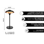 Notus Global Lumo Ayaklı Isıtıcı IP55 1500W Dış ve İç Mekan