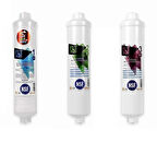 ROBY 12" İNLİNE KAPALI KASA TAKIM NSF SU ARITMA FİLTRESİ SET 3'LÜ ÇUBUKLU