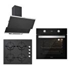 Silverline Siyah Ankastre Set 6 ( 3420b - Cs5335s01 - Bo6504b01 )