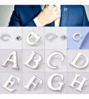 GÜMÜŞ HARF ROZET İSTENİLEN TEK HARF