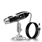 1600X  2MP 8 LED Taşınabilir USB dijital mikroskop endoskop Cilt,Saç biyolojik,Kuyumculuk analizi