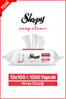 Sleepy Easy Clean Kiraz Çiçeği Yüzey Temizlik Havlusu&Mendili 12x100 (1200 Yaprak)