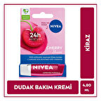 NIVEA Dudak Bakım Kremi Ve Parlatıcısı Kiraz 4,8 G 24 Saat Nem