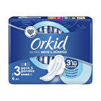 Orkid Ped Ultra Gece & Gündüz 3'lü Koruma 6 Adet