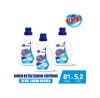 Bingo Beyaz Sabun Sıvı Çamaşır Deterjanı 3 x 1755 ML