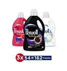 Perwoll Hassas Bakım Sıvı Çamaşır Deterjanı Renkli 2970 ML + Siyah 2970 ML + Beyaz 2700 ML