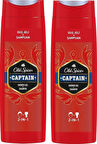 Old Spice Captain Duş Jeli ve Şampuan 2 x 400 ML