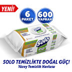 Solo Beyaz Sabun Ferahlığı Yüzey Temizlik Havlusu 6'lı