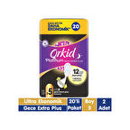 Orkid Platinum Gece Extra Plus Hijyenik Ped 2 x 20'li
