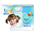 Uni Baby Havlu Islak Aktif Sensitive 3x52'li