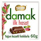 Nestle Çikolata Damak Antep Fıstıklı Sütlü İlk Hasat 60 Gr