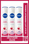 NIVEA Kadın Sprey Deodorant Fresh Cherry 48 Saat Koruma 150mlx3