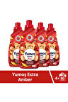 Yumoş Extra Konsantre Çamaşır Yumuşatıcısı Amber 1440 ml 60 Yıkama 4adet