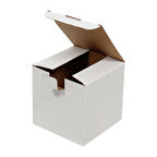 Beyaz Kilitli Kutu / Ebat: 14x14x14 cm (100 adet)