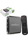WELLBOX MAX2 Android TV BOX Wi-Fi Bluetooth HDMI Uydu Alıcısı