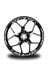 Gri Yamaha MT 10 Takım Jant Sticker Etiket