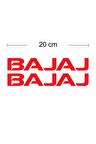 Bajaj Yazılı Renkli Sticker Etiket Modeli