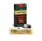 Jacobs Espresso 10 Intenso Nespresso Uyumlu Kapsül Kahve 10 Kapsül