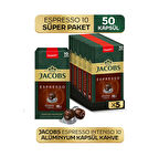Jacobs Espresso 10 Intenso Nespresso Uyumlu Kapsül Kahve 10 Kapsül X 5 Adet