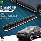 S-Dizayn Jeep Cherokee KL Diamond Krom Yan Basamak 173 Cm 2013-2023 A+ Kalite