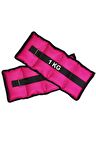 El Ve Ayak Bilek Ağırlığı 2x1 Kg Kum Torbası Korsesi Ağırlık Kas Güçlendirmek Pilates 1kg Pembe Set