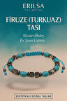 Sertifikalı Terahertz ve Firuze Taşı Bileklik – Enerji, Denge ve Zihinsel Şifa