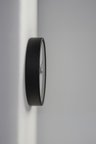 Soyut Tasarım Modern Duvar Saati - 35cm - Önü Camlı Siyah Kasa - Sessiz Mekanizma