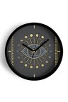 Üçüncü Göz - Altıncı Çakra Temalı Modern Duvar Saati - 35cm - Sessiz Mekanizma