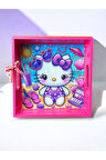 Hello Kitty Temalı Simli Çocuk Tepsisi Pembe 20 z 20 cm 3+