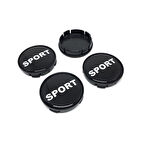 Sport Damla Geçme Jant Göbek Kapağı 4’lü Set 55/58mm Siyah
