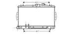 RADYATÖR SU HYUNDAİ ACCENT 1.3 1.5 94-00 MANUEL 335X603X18 KALE 2531022A00