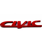 ARMA ARKA HONDA CİVİC 96-00 YAZI KIRMIZI 12.5CM