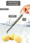Sebze Soyacağı Paslanmaz Yan Soyacak Çelik Meyve Soyacağı Düz Ağız 20 cm