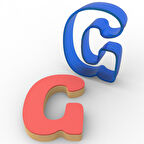 G Harfi PC Kurabiye Kalıbı